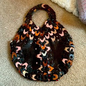 1970 Vintage Handmade Leather Purse